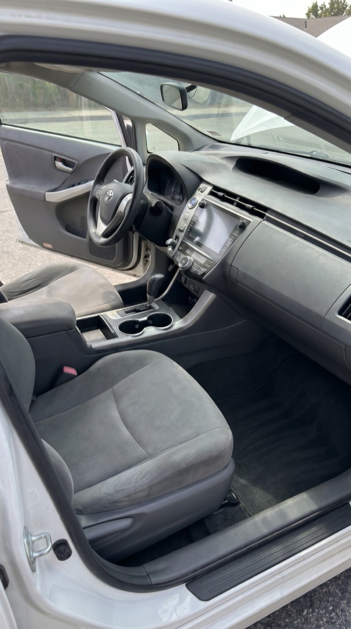 Car interior before and after detailing — after